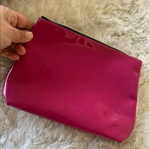 YSL Beauté Pink Patent Pouch